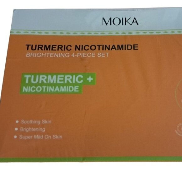 MOIKA Turmeric and Nicotinamide 4 Piece Brightening Set NIB - Picture 7 of 7